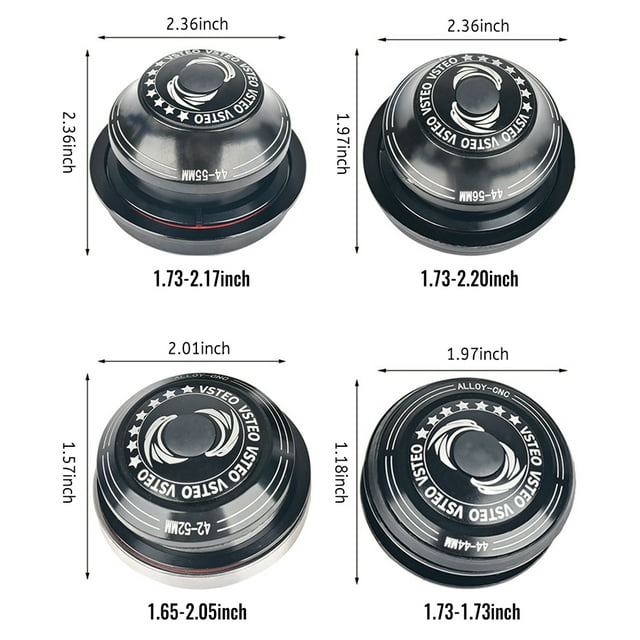 Universal Mountain Bike Bearing Bowl Headset Bikes Front Replacement Bicycles Alloy Headsets Cycling Upgrade Modification Spare Parts 42-52mm