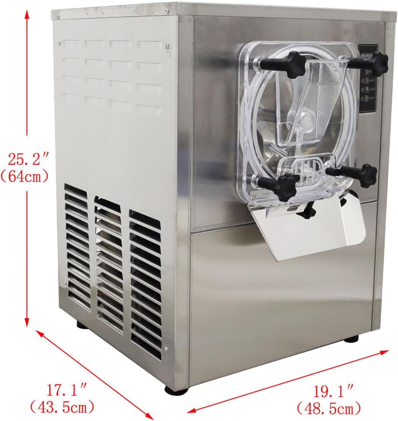 Commercial Fully Automatic Stainless Steel Hard Ice Cream Machine Single Head Ice Cream Maker