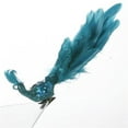thumbnail image 1 of Feathered Glitter Bird Clip Ornaments, Blue - Set of 2, 1 of 1