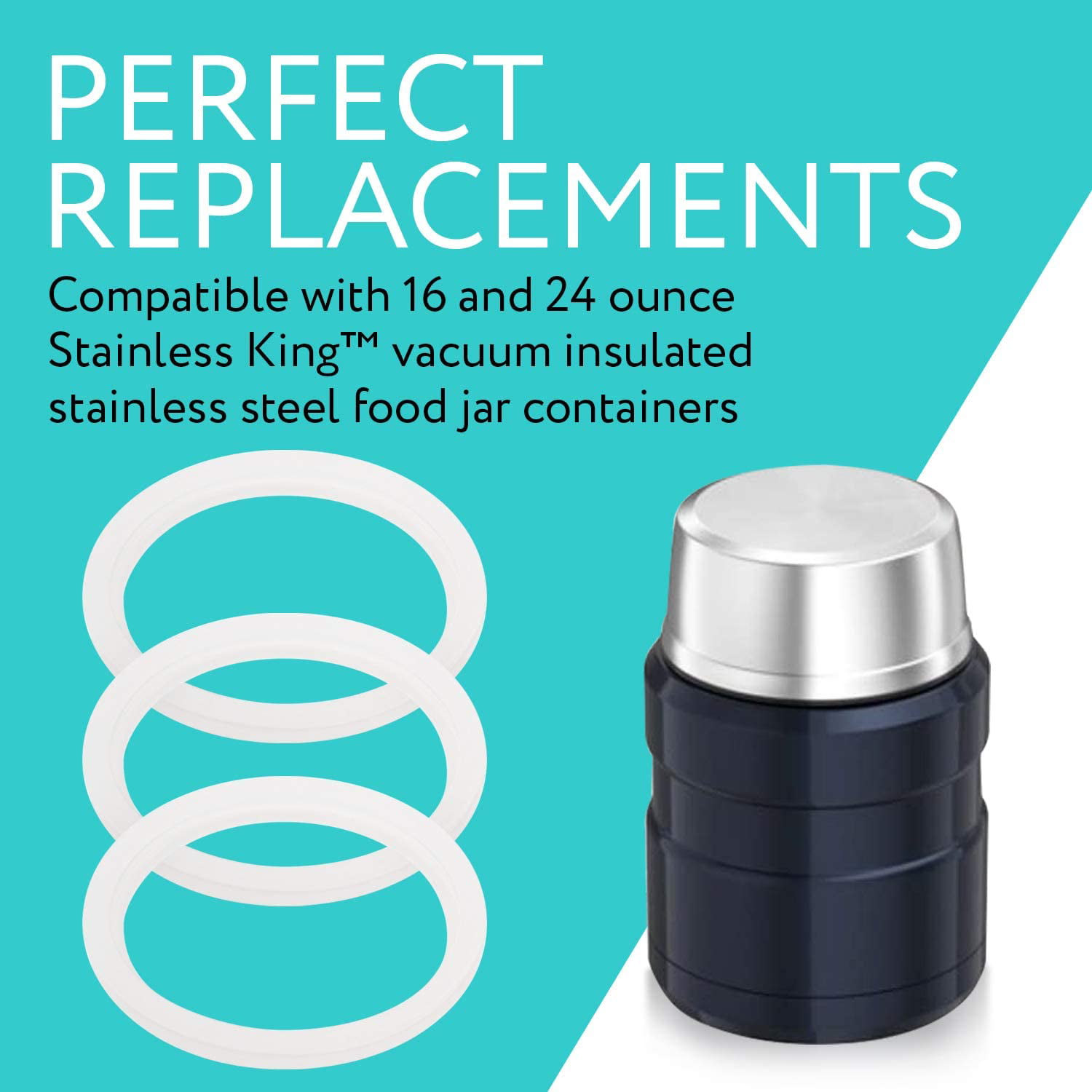Buy 3-Pack Replacement kets for Thermos Funtainer Food Jar 10 Ounce,  BPA-FREE Seals Rubber O-Rings Accessories Online at desertcartINDIA