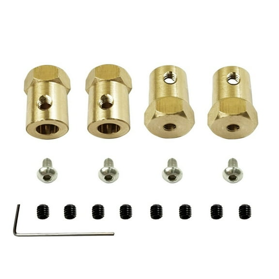 4PCS 5mm To 12mm Wheel Hub Extension Hex Adapter For TWPL B14 B16 C14 D12 RC Crawler Car Replaceable Parts