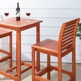 thumbnail image 2 of 3-Piece Outdoor Patio Wood Bar-height Set, 2 of 5