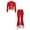 9-Red, variant on WhouRiu Girls Christmas Graphic Outfit Sets Fall Winter Long Sleeve Zip Up Jacket Flared Pants Clothes Set 4-14 Years