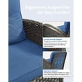 thumbnail image 6 of Bellefurn Outdoor 3 Seater Couch Patio Sofa,Patio Furniture Sofa Conversation Set with Thick Cushions for Outdoor,Backyard, 6 of 8