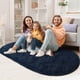 thumbnail image 2 of Alfombra LOCHAS Fluffy Shaggy para dormitorio, 80 cm x 160 cm, color gris, 2 of 6