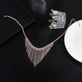 thumbnail image 4 of Amaiiu Crystal Necklace Fashionable Special Design Necklaces Beautiful Sweet Easy Storage Women Chain Decoration Christmas Silver, 4 of 8