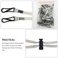 thumbnail image 3 of FELTECHELECTR 10pcs Anti-Lost Lanyard Mask Holder Mask Hanging Rope Light Grey Metal, 3 of 7