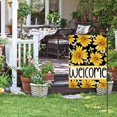 thumbnail image 3 of Sunflower Bee Spring Summer Garden Flag 12x18 Inch Double Sided Outside, Welcome Seasonal Yard Outdoor Flag, 3 of 6