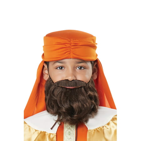 Wise Man Child Beard and Moustache (Brown)