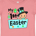 thumbnail image 4 of Inktastic My First Easter- baby in top hat Boys or Girls Baby T-Shirt, 4 of 5