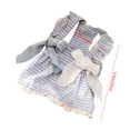 thumbnail image 4 of FEOLGEHLY Embroidered Pet Onesie, Dog Costume, Cat Costume, Small Medium Cats Dog Outfit, Bowknot Pet Clothes, Soft Breathable, Built‑in Leash, Pull‑over, Fits 13‑17 LBS ,19.7 x 15.7 in (Blue S), 4 of 9