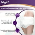 thumbnail image 2 of DAFI Menstrual Period & Postpartum Incontinence Underwear for Women, 40 Count/Extra Large Overnight Disposable Briefs, Teen Leak-Proof Panty Style Pad, 2 of 7