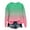 Green1, variant on Lmnyox Long Sleeve Shirts for Girls Crew Neck Gradient Casual T Shirt Kids Spring Summer Loose Tees Blouses