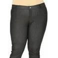 thumbnail image 5 of Women's Plus Size Casual Comfy Slim Pocket Jeggings Jeans Capri Pants, 5 of 6