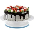 thumbnail image 2 of Cake Stand 11 Inch Rotating Cake Turntable Turns Smoothly Revolving Cake Spinner Stand Cake Decorating Kit Display Stand Baking Tools Accessories Supplies for Cookies Cupcake, 2 of 5