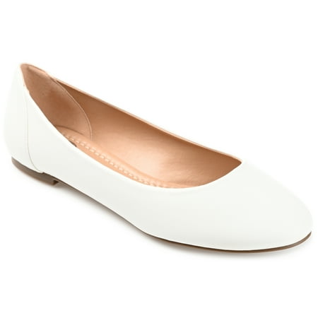 

Journee Collection Womens Kavn Wide Width Comfort Insole Slip On Round Toe Ballet Flats