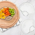 thumbnail image 1 of Plato de para con platillo de salsas Servidor de plato de fruta plato de postre plato para servir plato de bocadillo para ensalada de 3 piezas, 1 of 8