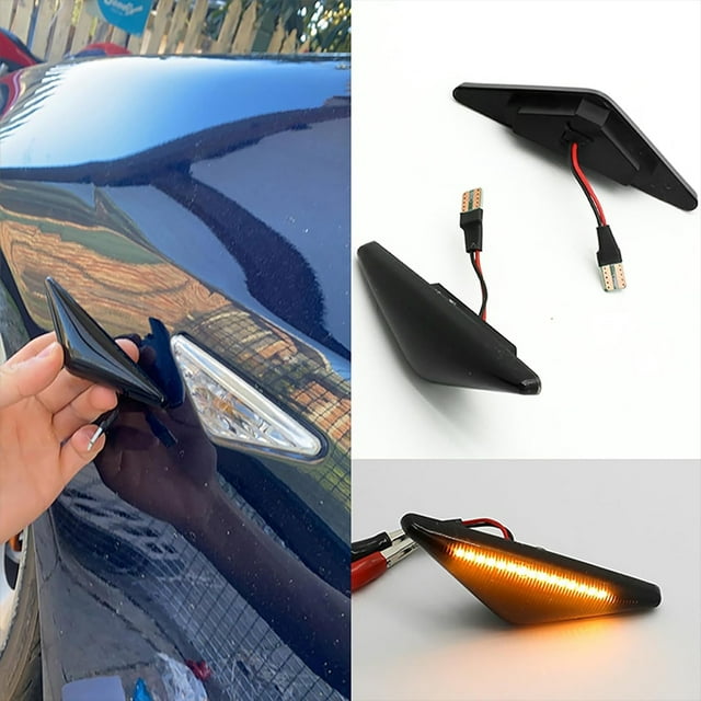 Maoww 2piece Dynamic Flowing Turn Signal Lights Light Dynamic Side Marker For Falcon FG XT XR6 XR8 FG Transparent