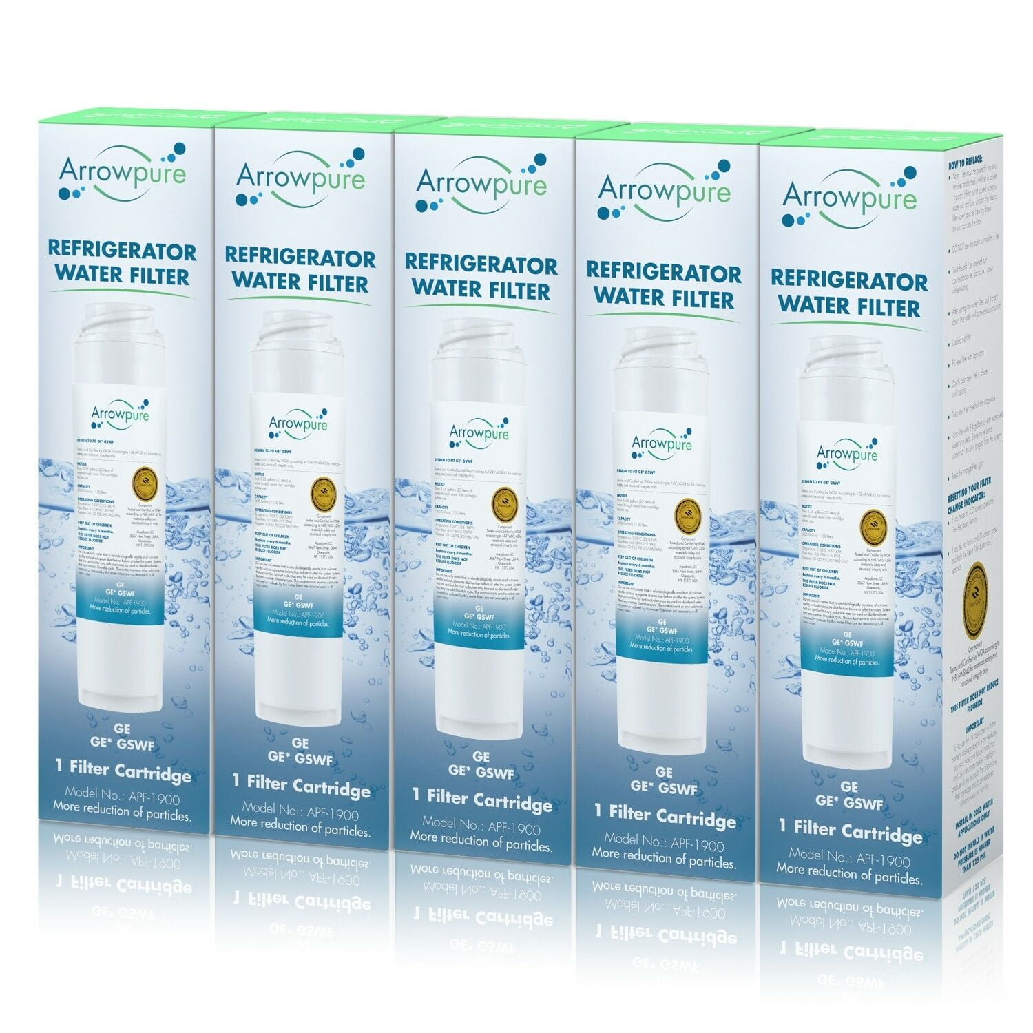 Arrowpure GSWF SmartWater Refrigerator Water Filter Replacement