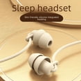 thumbnail image 1 of Auriculares intrauditivos de silicona suave para dormir, con aislamiento acústico para teléfono móvil, reducción de ruido silenciosa, auriculares con monitor antirruido para dormir de lado, 1 of 1
