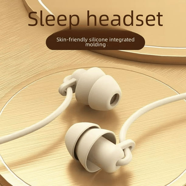 Auriculares intrauditivos de silicona suave para dormir, con aislamiento acústico para teléfono móvil, reducción de ruido silenciosa, auriculares con monitor antirruido para dormir de lado