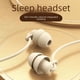 thumbnail image 1 of Auriculares intrauditivos de silicona suave para dormir, con aislamiento acústico para teléfono móvil, reducción de ruido silenciosa, auriculares con monitor antirruido para dormir de lado, 1 of 1