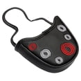 thumbnail image 1 of Mallet Pu Cover He Shaft Cierre Golf Headcover Impermeable Head Cover Accesorios Golfista para Mujeres , negro shamjiam cubierta de putter de mazo de golf, 1 of 9