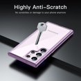 thumbnail image 4 of JETech Case for Samsung Galaxy S23 Ultra 5G 6.8-Inch, Non-Yellowing Shockproof Bumper Protective Phone Cover, Anti-Scratch Hard PC Back (Purple), 4 of 6