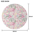 thumbnail image 6 of Pioneer Flower Floral Print Pattern Round Tablecloth 60"x60",Wrinkle Wipeable Table Cloth for Kitchen Dining Room Picnic Patio Party, 6 of 6