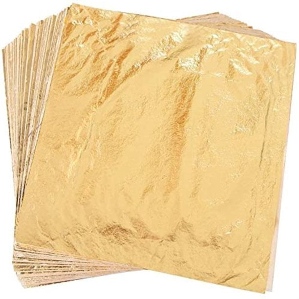 Latady Gold/Silver Leaf Sheets Pure Aluminum Leaf Sheet 100