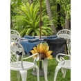 thumbnail image 3 of Outdoor Tablecloths with Umbrella Hole & Zipper, Sunflower Cows Round Tablecloths 60 Inch, Farmhouse Floral Watercolor Botanical Plaid Waterproof Table Cloth, Patio/Pool/Picnic Table Covers, 3 of 8