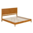 thumbnail image 5 of AFI Berkshire King Solid Wood Low Profile Platform Bed, Light Toffee, 5 of 9