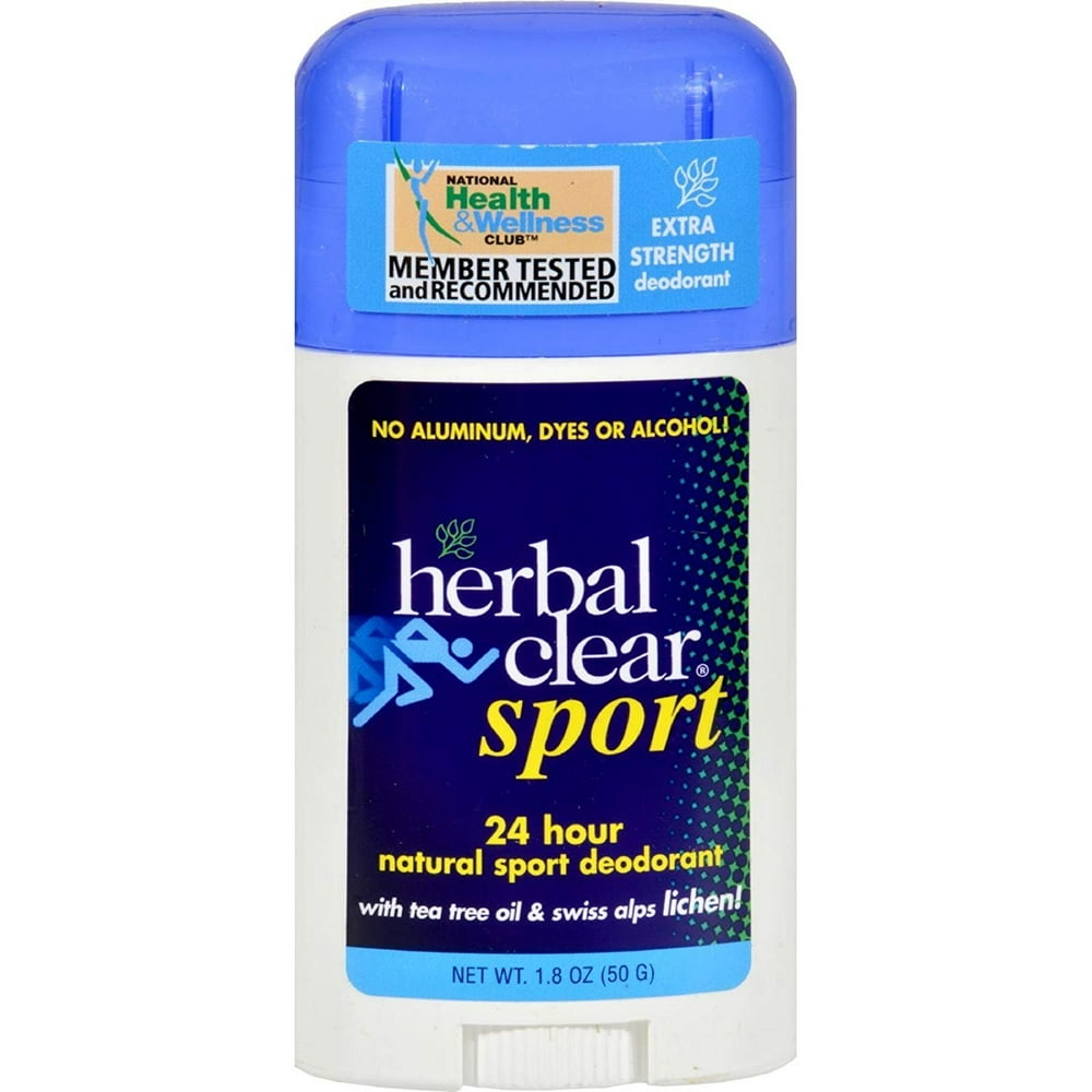 herbal clear 24 hour natural sport deodorant 1.8 oz