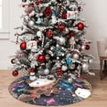 thumbnail image 7 of Lsque Sanrio Print Christmas Tree Skirt, Tree Skirt with Ties or Velcro, Perfect for Holiday Decorations, Halloween, and New Year-48", 7 of 7
