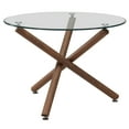 thumbnail image 1 of ROCCA DINING TABLE, 40 dia WALNUT, 1 of 8