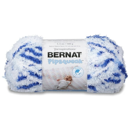 Bernat Bulky 100% Polyester Blue Jean Swirl Yarn, 101 yd