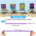 thumbnail image 3 of Uxcell 4-Pack Bandas para Toallas para Sillas de Playa, Clips Reutilizables a Prueba de Viento [Morado], 3 of 7