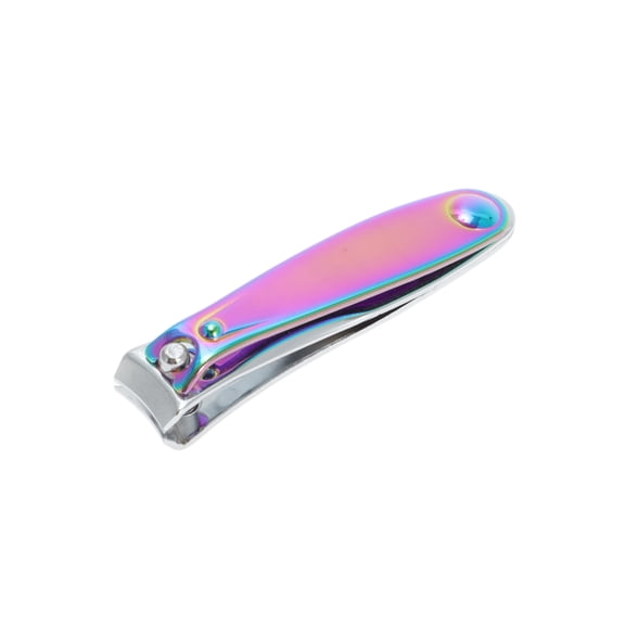 Unique Bargains 1pc Portable Durable Carbon Steel Nail Clippers 2.36" Length Purple Small