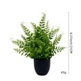 thumbnail image 3 of Linnome Artificial Green Plants Potted Fake Foliage Shrubs with Dark Pots Mini Faux Greenery for Desk Shelf Indoor Home Tabletop Decor, 3 of 7