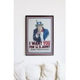 thumbnail image 2 of BUY ART FOR LESS Officially Licensed Uncle Sam U S Army Recruitment Framed Art Poster - 24 x 36 Inch - Sturdy Engineered Wood Frame with Plexi Glass - Ready To Hang, 2 of 4