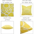 thumbnail image 5 of Lencenser 18” x 18" Floral Yellow Mandala Polyester Throw Pillow Covers, Waterproof (2 Count), 5 of 6