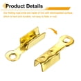 thumbnail image 4 of 600 Pcs Fold Over Cord Ends, 8.1x1.2mm Ribbon Crimp Ends Cap, Clasp Tips for Leather Craft Making Diy (Gold), 4 of 6