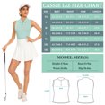 thumbnail image 5 of Women's Sleeveless Golf Polo Shirt 1/4 Zip Collared Tennis Workout Tank Top Quick Dry Athletic Shirt, 5 of 5
