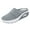 Dark Gray, variant on Women Slip on Mules Backless Walking Shoes Air-Cushion Orthopedic Diabetic Slippers with Arch Support