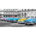 thumbnail image 3 of Frank, Assaf 18x11 Black Modern Framed Museum Art Print Titled - Traditional cuban cars parked in row by the road in Havava, Cuba, FTBR 1849, 3 of 5