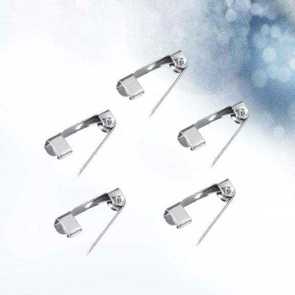 Worgeous  200 Pcs Safety Pin Large Pins Belly Bars Sterling Silver Name