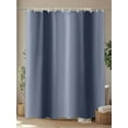 thumbnail image 4 of Fsddascl Navy Blue Ombre Shower Curtain Set - Long 72" x 84" Washable Bathtub Curtain with 12 Hooks, Grey Modern Art Farmhouse Waterproof Fabric Stall Shower Curtains for Bathroom/Bathtub Décor, 4 of 6