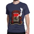 thumbnail image 1 of Camiseta Domo Kun para hombre y mujer, de algodón, con cuello redondo, animación, dibujos animados, color marrón, Domo, manga corta, talla grande, 1 of 7