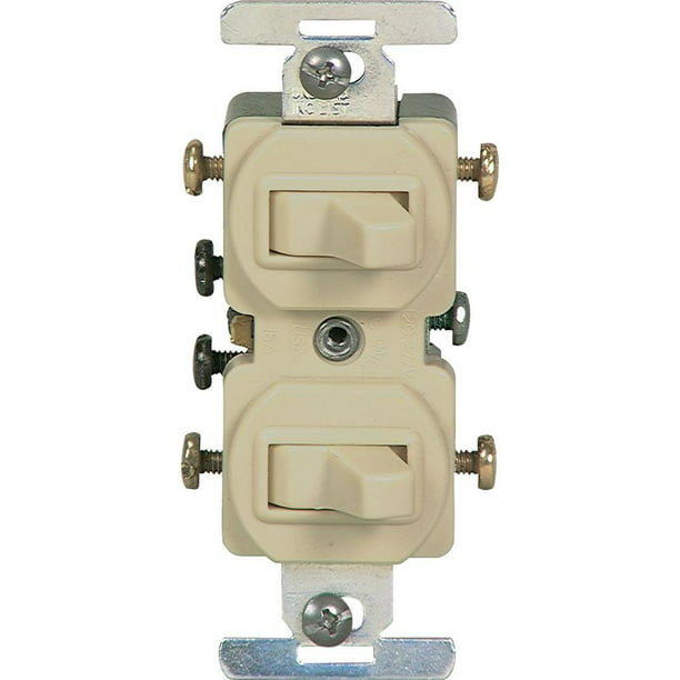 Eaton 276v 15 Amp Commercial Grade Toggle Duplex Switch Ivory Walmart