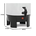 thumbnail image 2 of West Bend 58002 Highly Polished Aluminum Commercial Coffee Urn Features Automatic Temperature Control Large Capacity with Quick Brewing Easy Prep and Clean Up, 42-Cup, Silver, 2 of 8